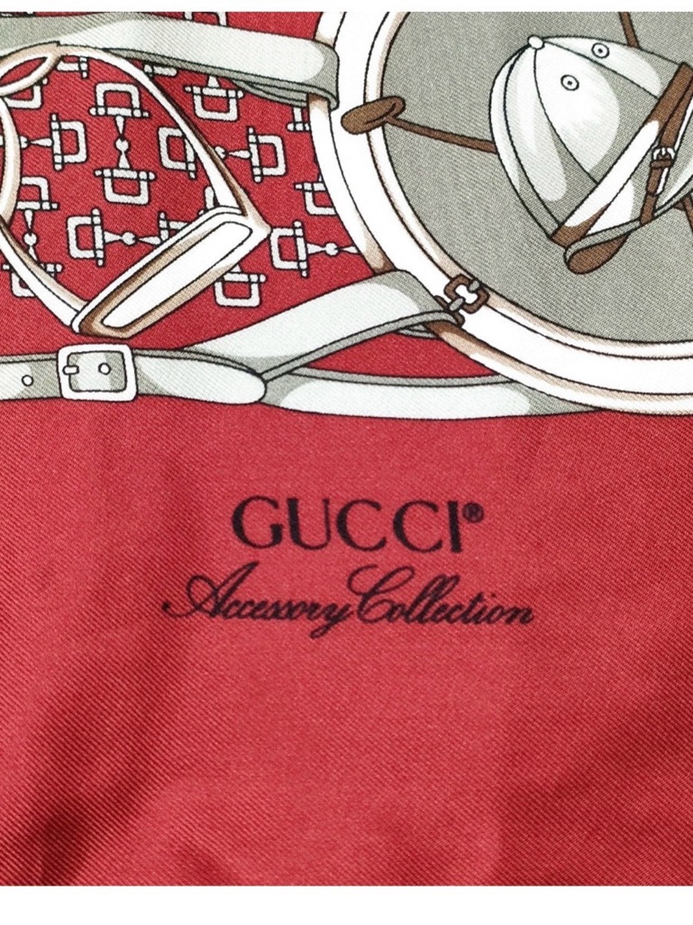 Gucci Silk- Print Scarf -Preowned - Picture 9 of 10